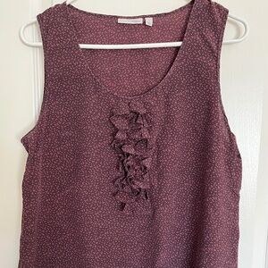 Halogen 100% Silk Sleeveless Top Blouse Size L